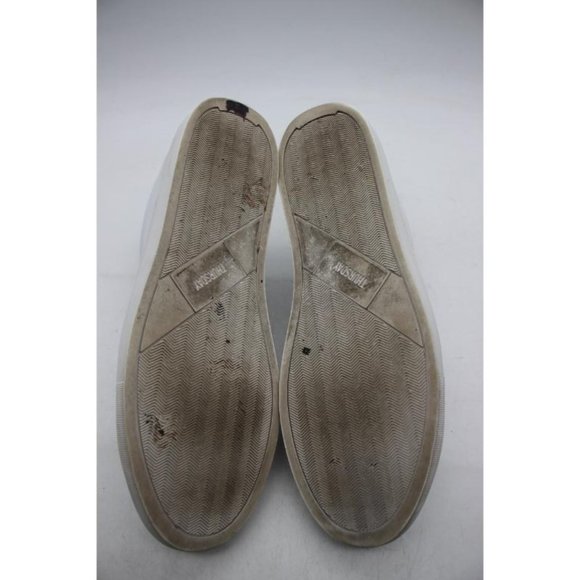 Thursday Everyday Shoes Men's Size 13 White Leather Low Top Sneakers - Picture 7 of 10